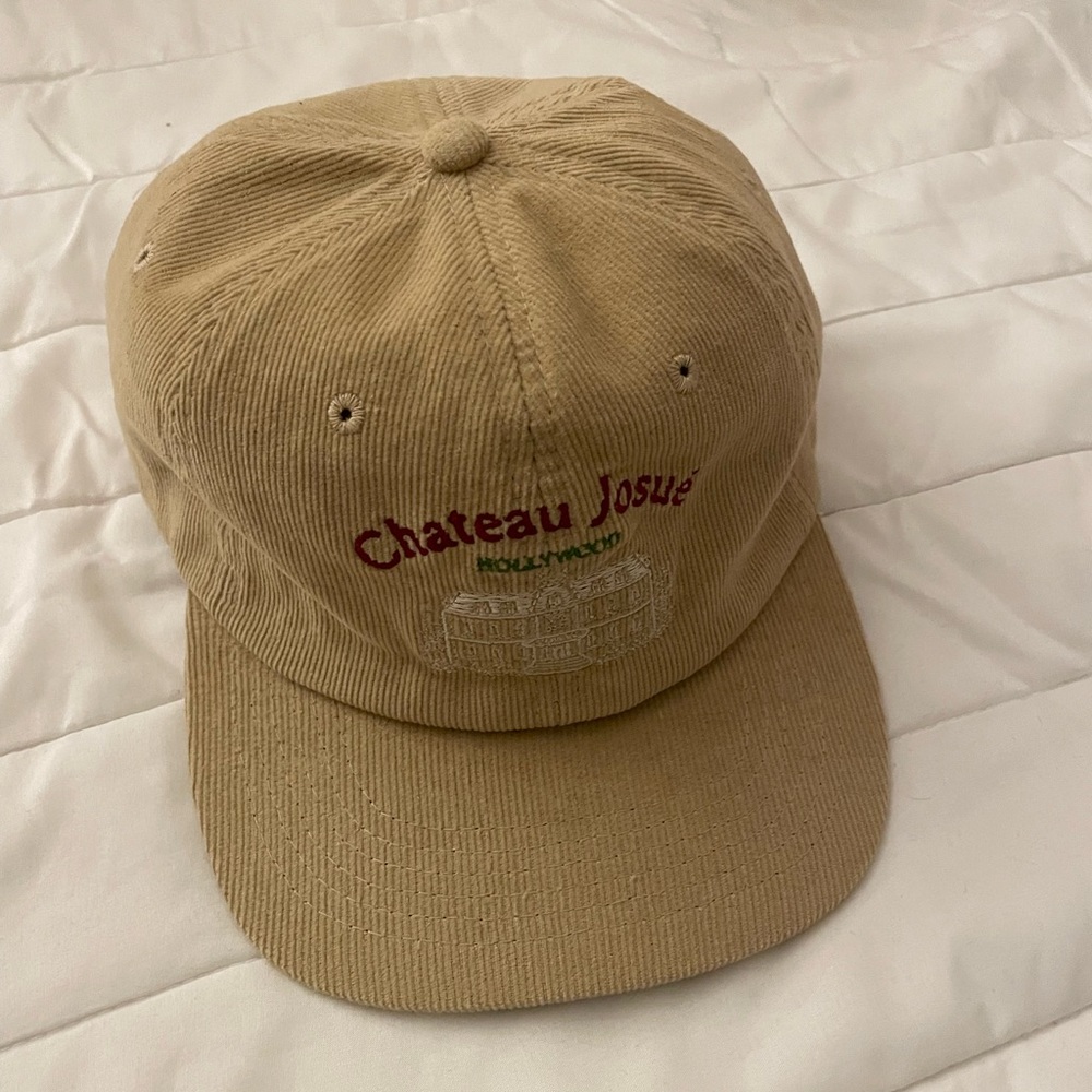 Gallery Dept. Embroidered-Motif Baseball Hat - Tan Corduroy